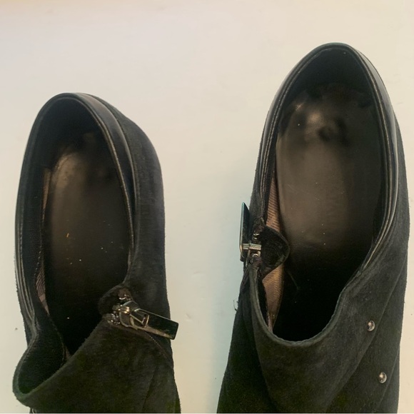 Aquatalia Made in Italy Water Resistant Blue Suede Booties - Picture 8 of 13